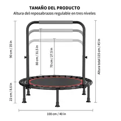 GENERICO - Trampolín Brincolín Aeróbicos Ejercicio Fitness Yoga