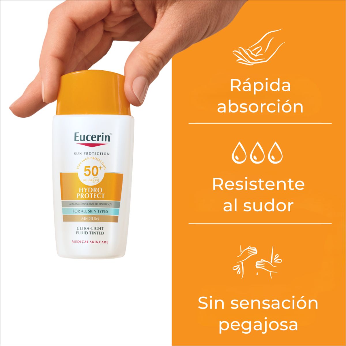 EUCERIN - EUCERIN SUN Protector Solar HydroFluid Medium FP50+ 50ml