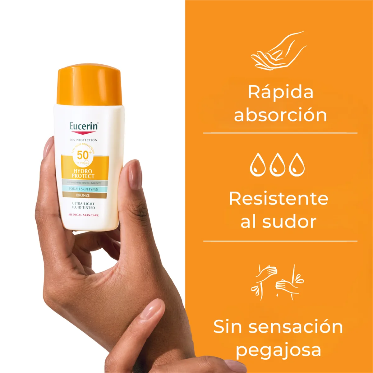 EUCERIN - EUCERIN SUN Protector Solar HydroFluid Bronze FP50+ 50ml