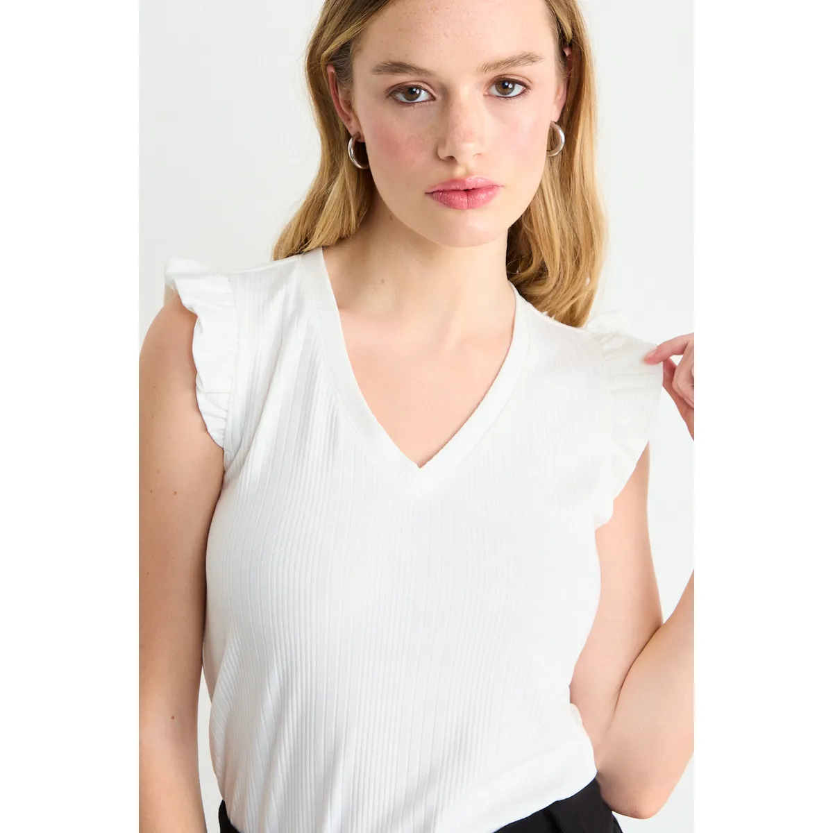 IO - Polera Lisa Mujer Crudo Io
