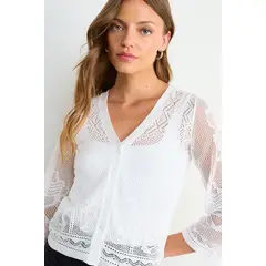 IO - Polera Lisa Mujer Blanco