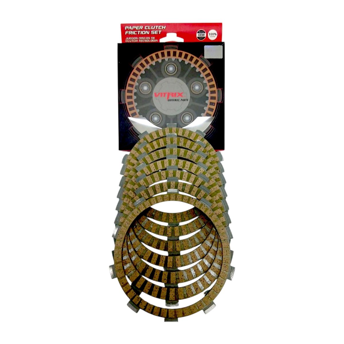 GENERICO - DISCOS DE EMBRAGUE XRE-300MT-03YZF-R3 VITRIX