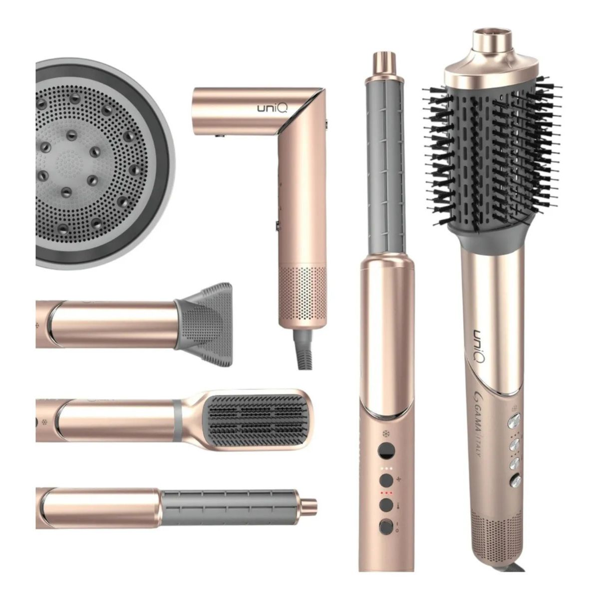 GAMA - Multi Estilo Uniq Radiant 9 En 1 Color Rosa Dorado Gama Unqr 1300 W