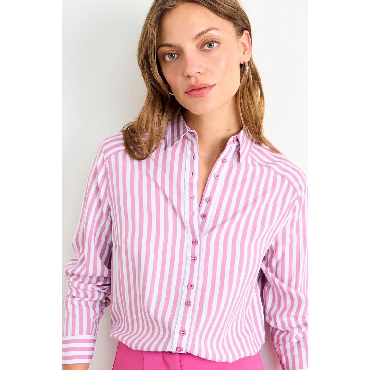 IO - Blusa Fantasia Mujer Fucsia Io
