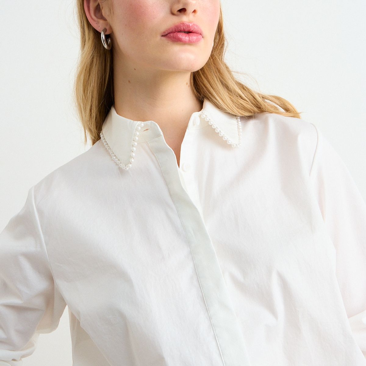 IO - Blusa Lisa Mujer Crudo Io