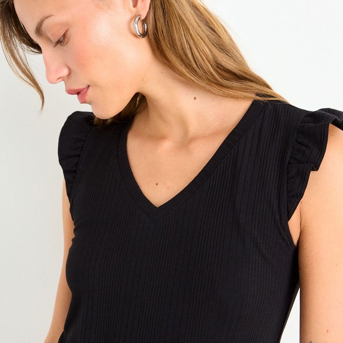 IO - Polera Lisa Mujer Negro Io