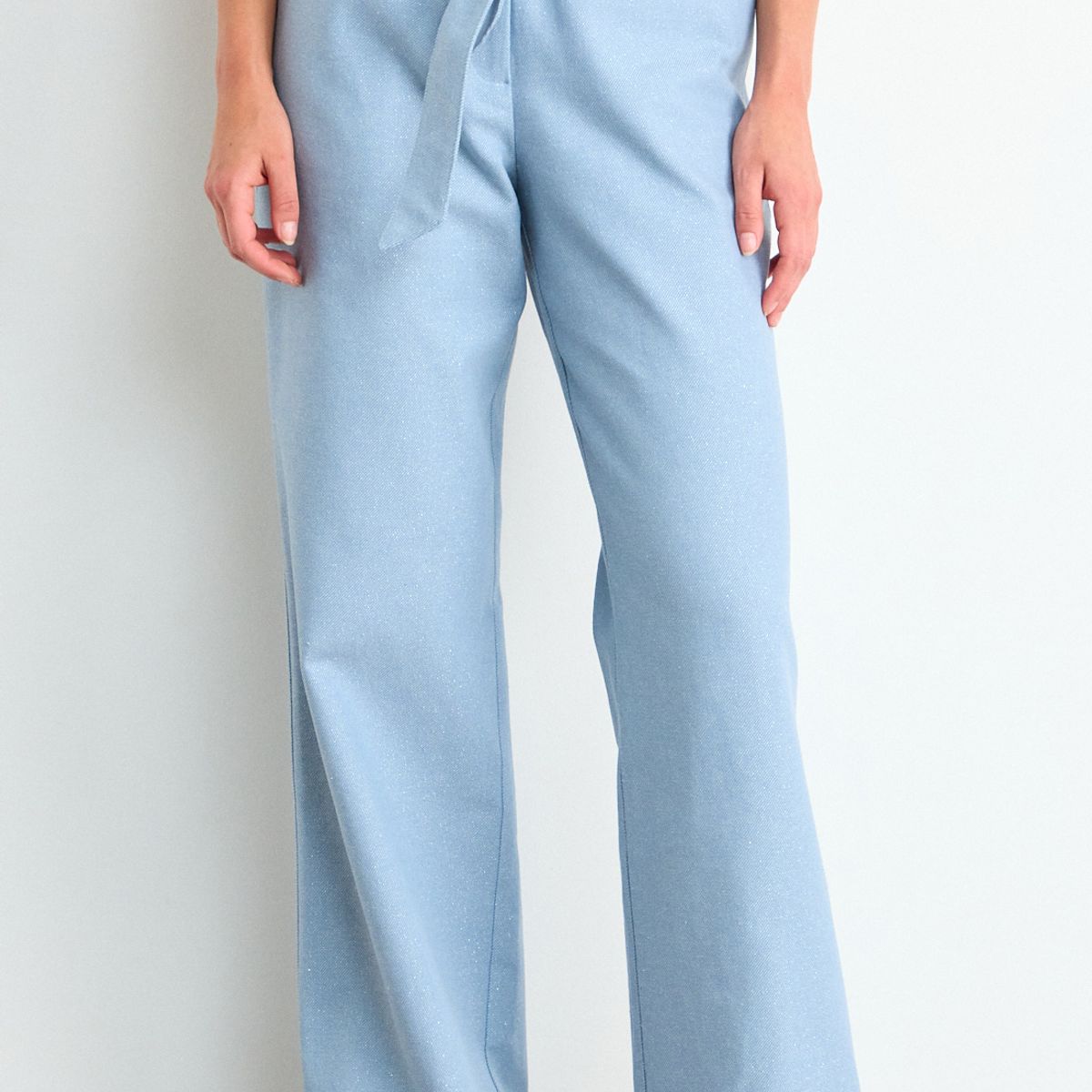 IO - Pantalon Liso Mujer Celeste Io