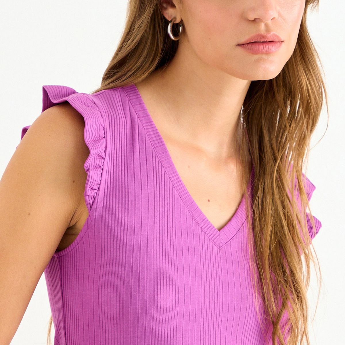 IO - Polera Lisa Mujer Morado Io