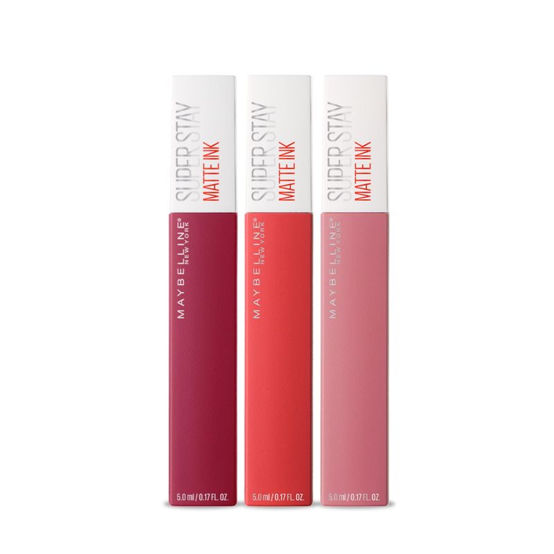 MAYBELLINE - Set Labiales Matte Ink Nyc x3 Maybelline