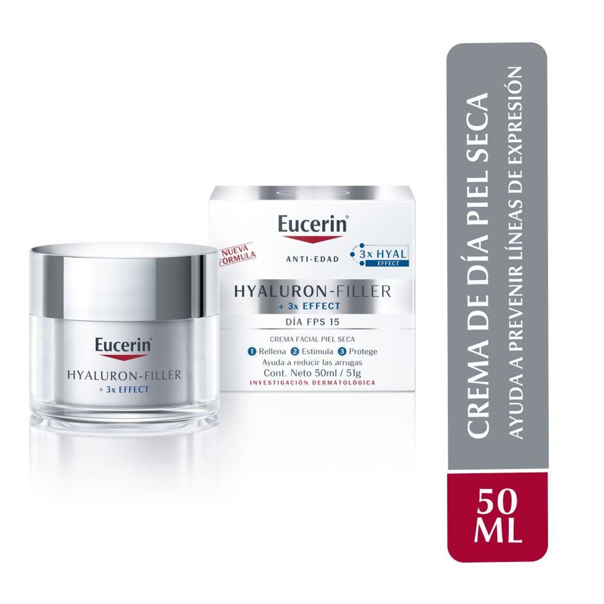 EUCERIN - Crema Facial Antiarrugas Eucerin Hyaluron-Filler Día 50ml