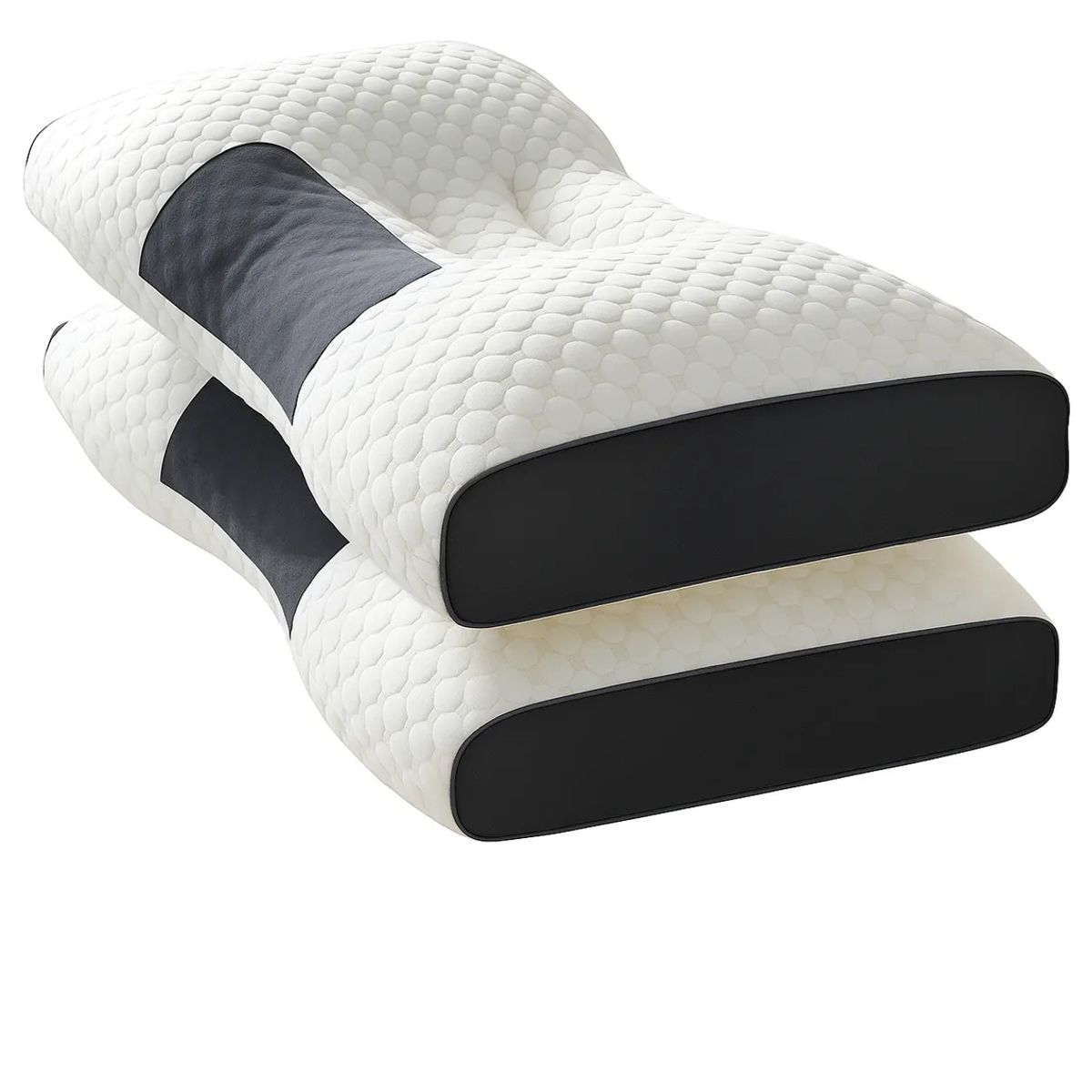 GENERICO - Pack X2 Almohada Ergonomica Ortopedica Cervical Cojin Cuello