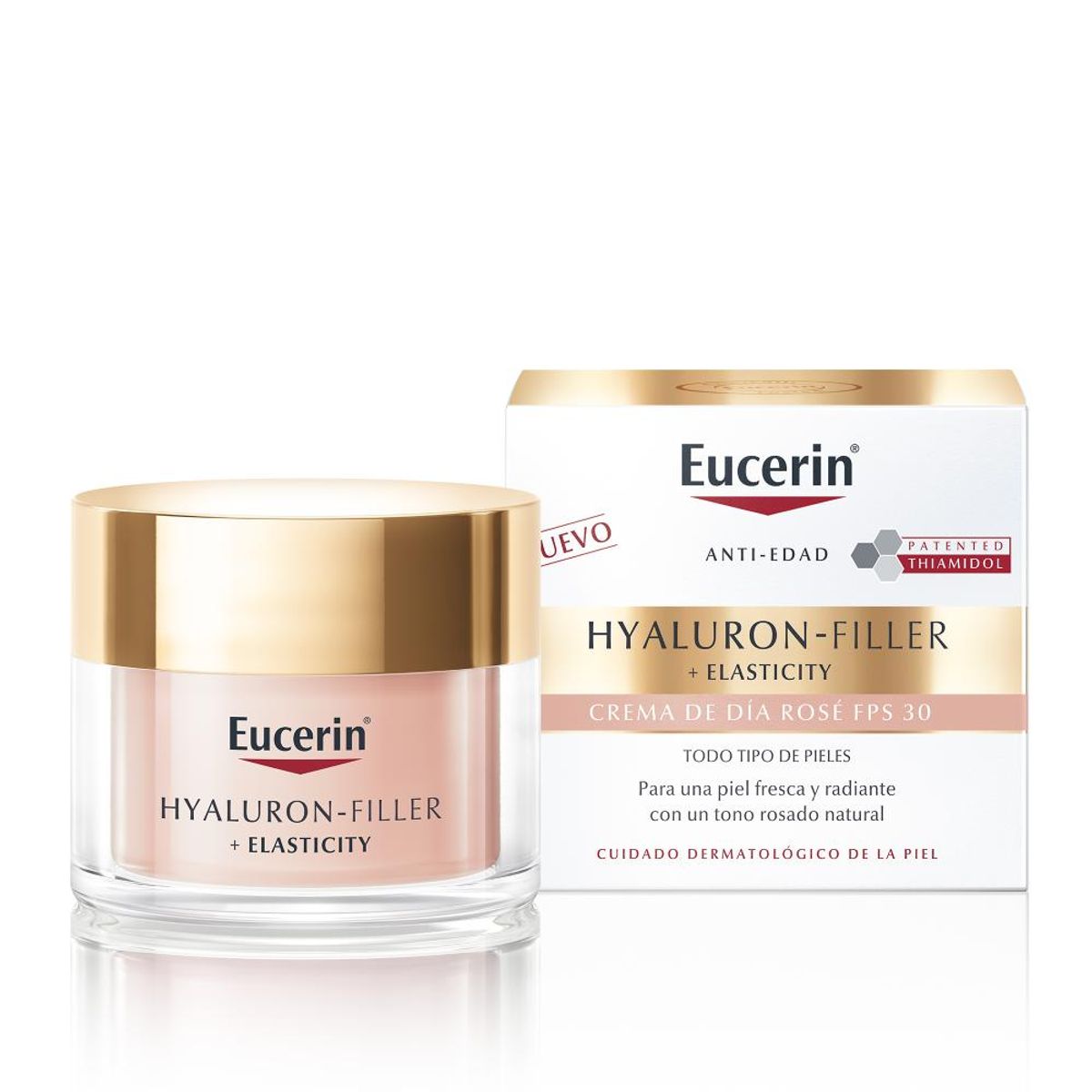 EUCERIN - EUCERIN Hyaluron-Filler+Elasticity Crema Facial Día Rosé FPS