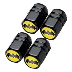 GENERICO - Tapa Válvula Génerico 4 Piezas Negras Para Autocamioneta