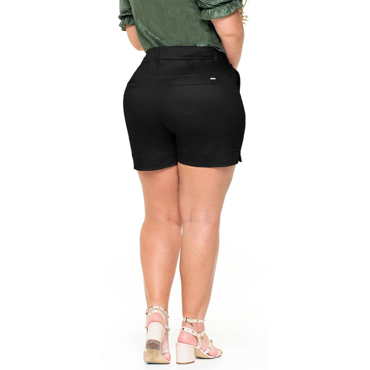 TRUCCOS JEANS - Short Talla Grande Mujer Algodón - Elasticado Colombiano P2415