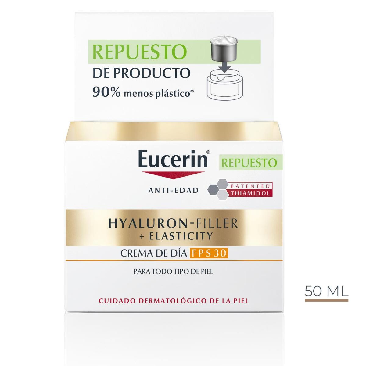 EUCERIN - EUCERIN Refill Crema Hyaluron-Filler+Elasticity Día FPS30 50