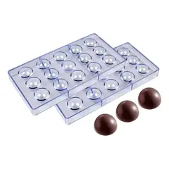PASTELERIUS - Pack X2 Moldes Chocolate Moldes De Chocolate 15circulo molde para chocolate