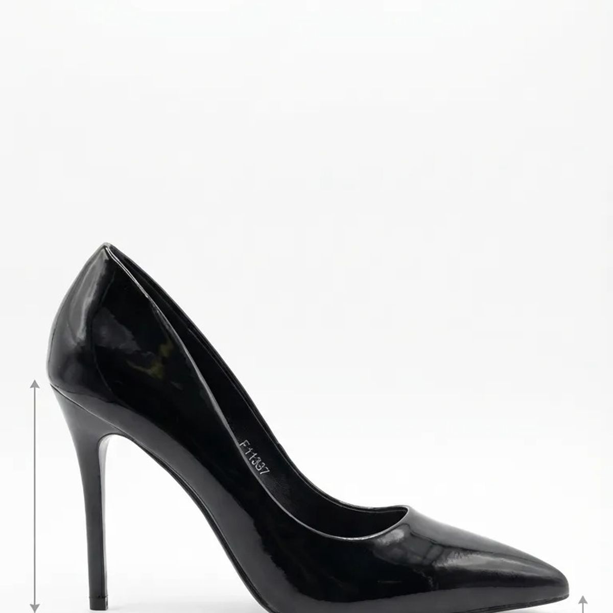 BOVINITA - Zapato Mujer Stiletto Negro Taco Alto Charol Elegante Fiesta Agregar a favoritos