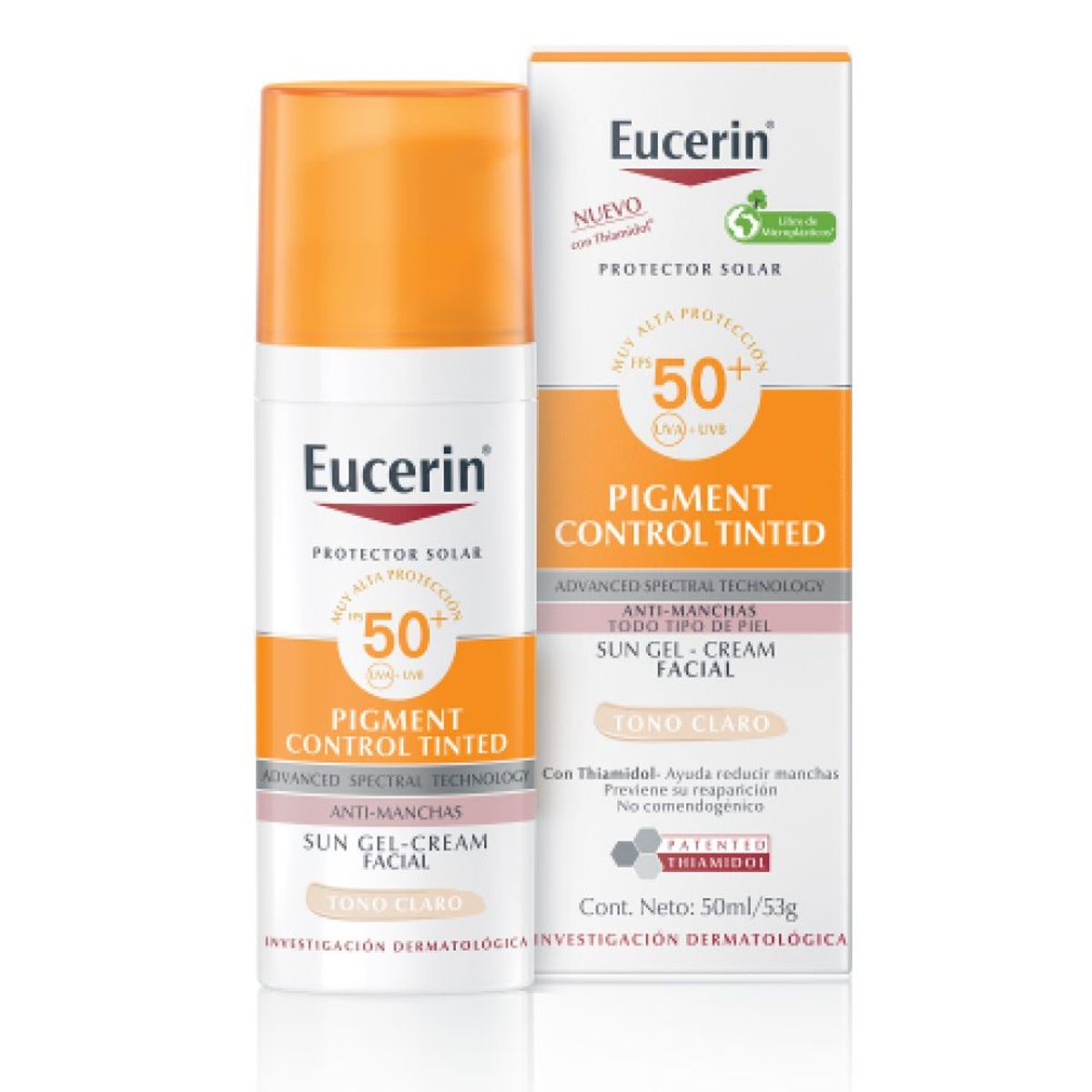 EUCERIN - Pack2 Protector Solar Pigment Control Tono Claro Eucerin 50m