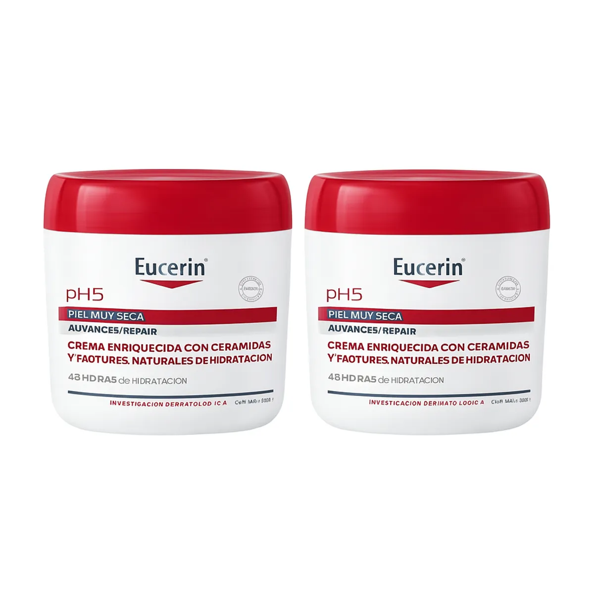 EUCERIN - Pack 2 Crema Corporal Eucerin Ph5 Advanced Repair Tarro 450ml