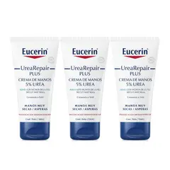 EUCERIN - Pack 3 Crema De Manos Urea Repair 75ml