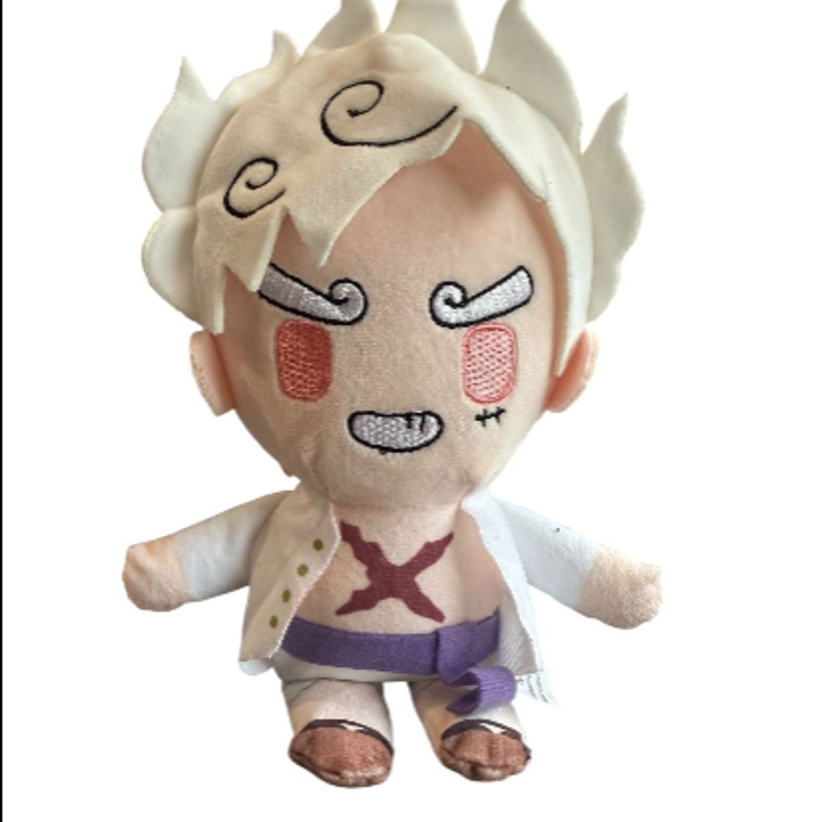 GENERICO - Peluche Luffy Gear 5 de one peiece 23cm