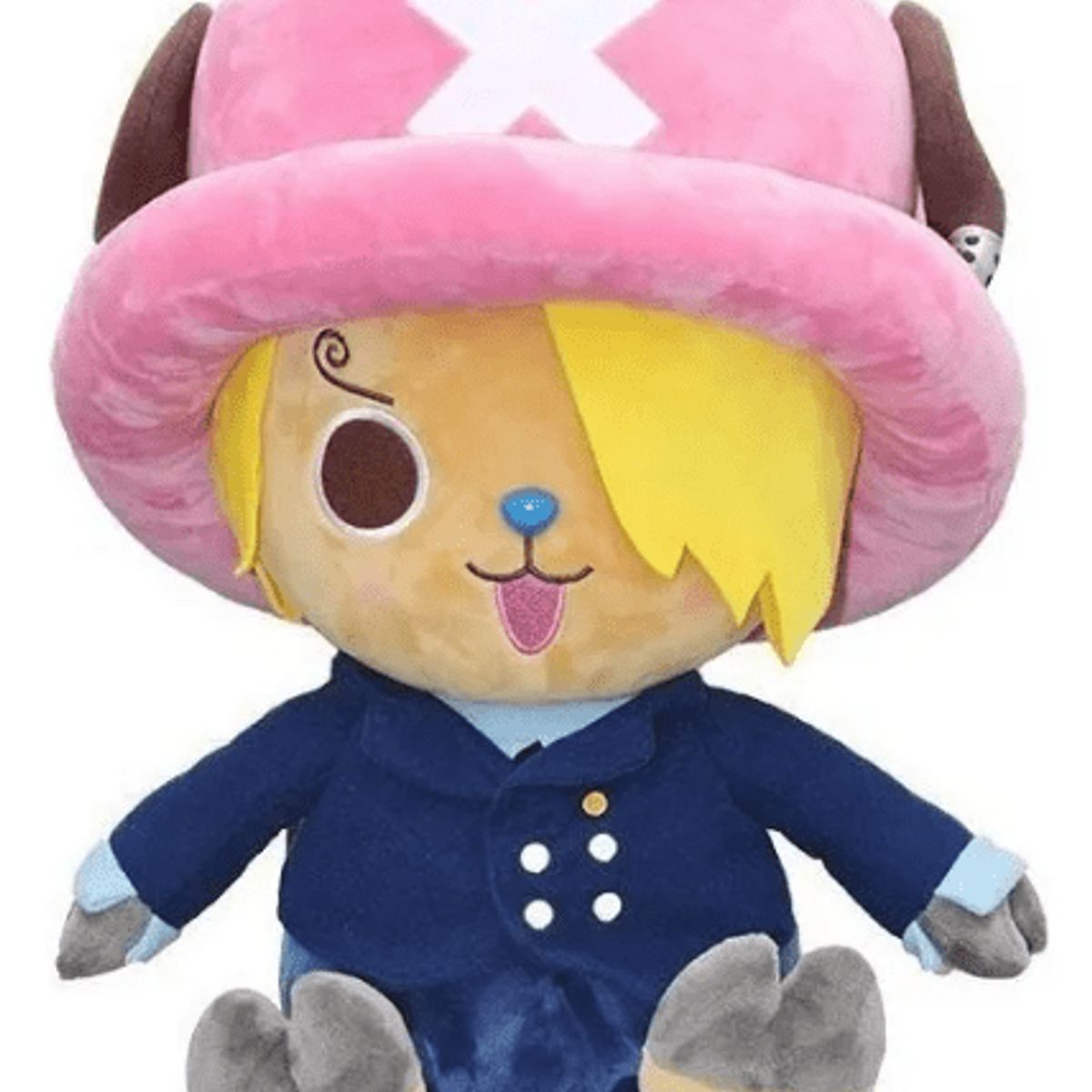 GENERICO - Peluche One Piece Sanji con gorro de Chopper 24cm