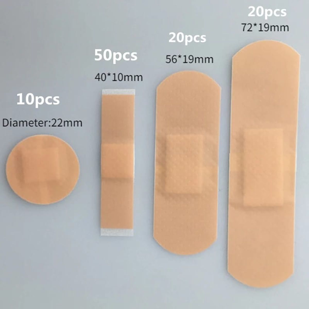 GENERICO - Pack 100 Parche Curita Resistente Al Agua