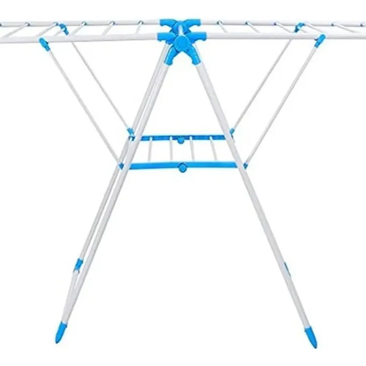 GENERICO - Tendedero De Ropa Plegable Con Alas Extensible Acero Azul