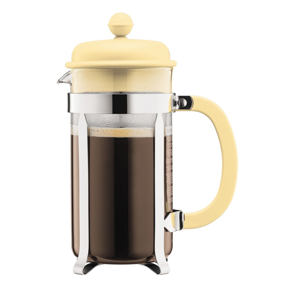 BODUM - Cafetera Prensa Francesa Bodum Caffettiera 1 Lts. – Acero Inoxidable y Vidrio Borosilicato