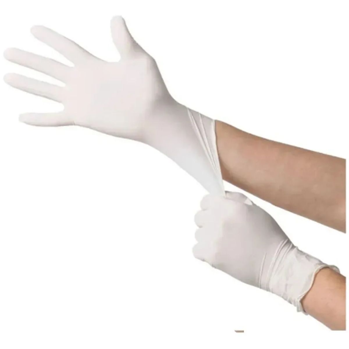 GENERICO - Caja De Guantes De Látex Desechables Empolvados 100 Unidades
