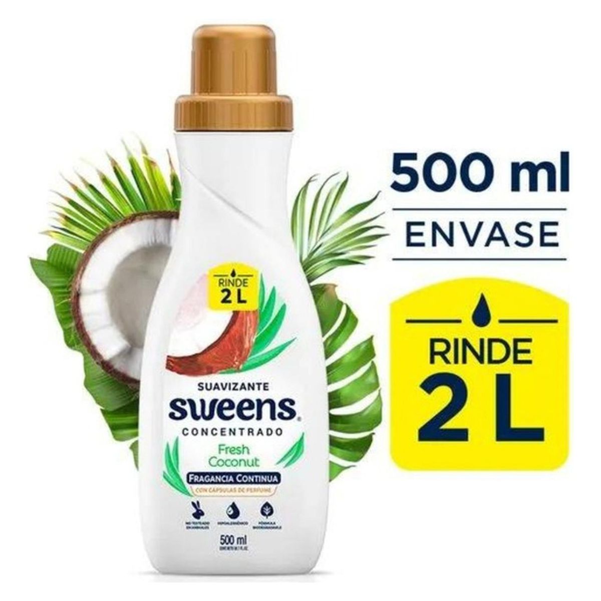 GENERICO - Suavizante Concentrado Sweens Fresh Coconut 500 Ml