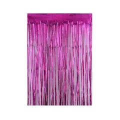GENERICO - Cortina Cotillon Fucsia 100x200cm