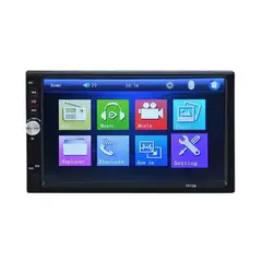 GENERICO - Radio de Pantalla Para Auto Dos Din Mirror Link Bluetooth Video Usb