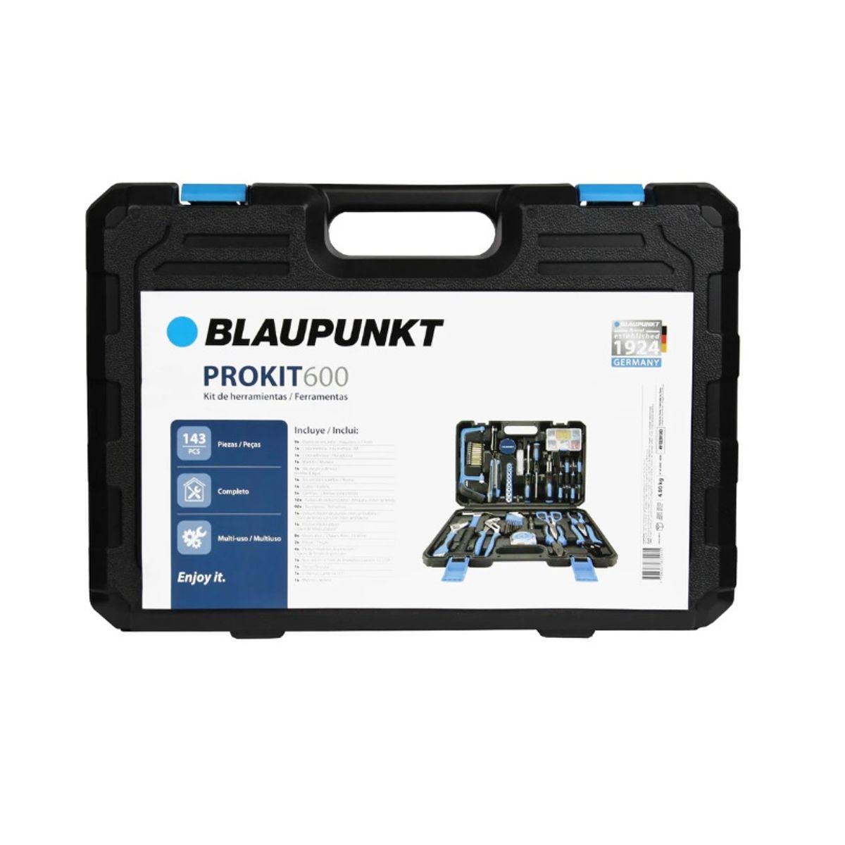 BLAUPUNKT - Set De Herramientas Blaupunkt 142 Piezas Pro Kit 600