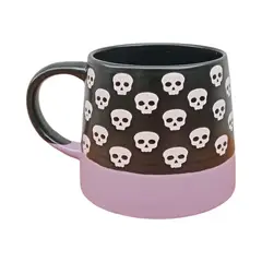 GENERICO - TAZA HALLOWEEN BICOLOR SKULL