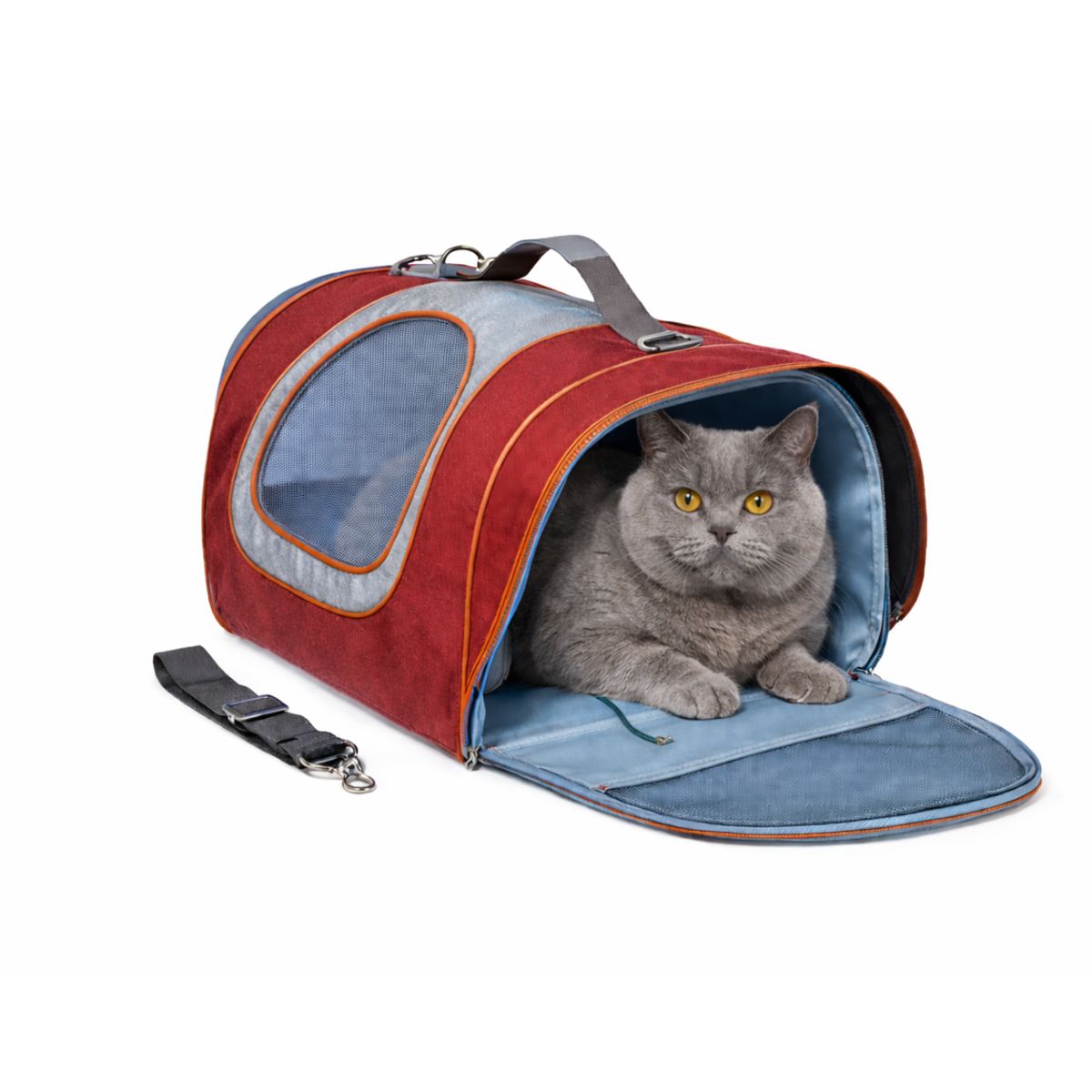 GENERICO - Bolso Mascota Para Cabina de Avión Hasta 8 Kg - Rojo