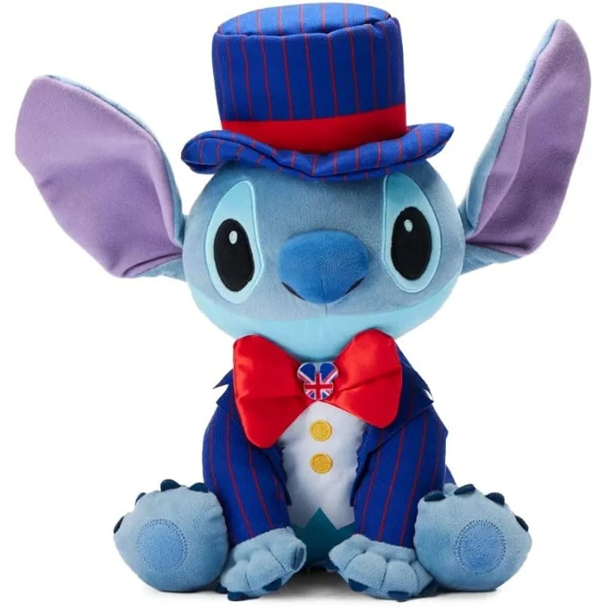 GENERICO - Peluche Stitch Londres - 35 cm Azul