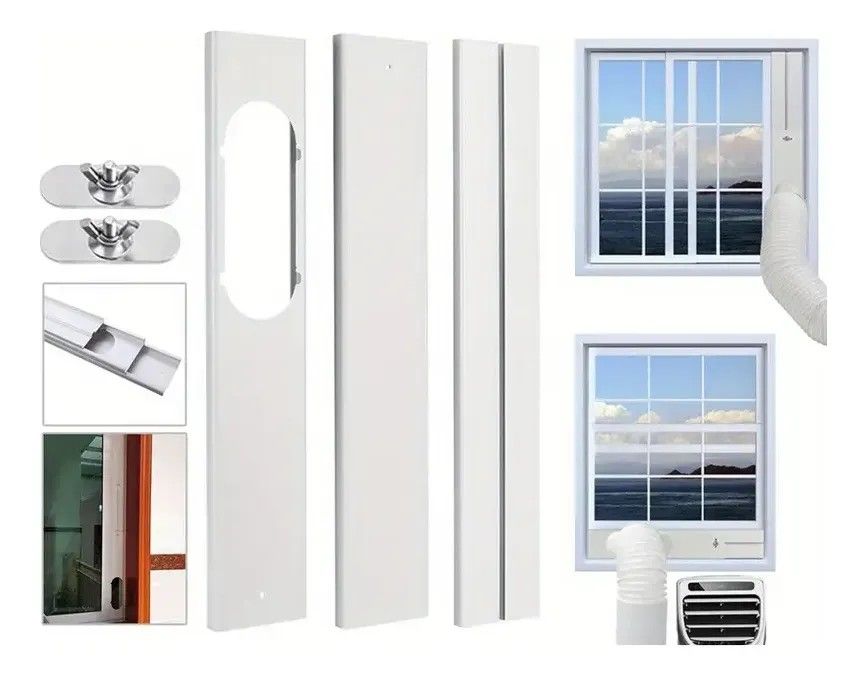 KUANGYE Kit De Ventana Para Manga Aire Acondicionado Portatil 3 Pcs