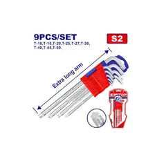 EMTOP - Juego De Llaves Torx Set De 9 Piezas