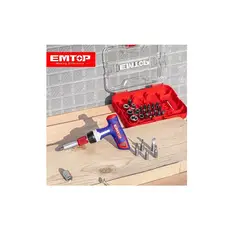 EMTOP - Pack De Puntas Dados Con Mango Set De 31 Piezas