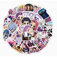 GENERICO - Set 75 Stickers Demon Hunter Kawai Pegatina K Pop Demon Hunter