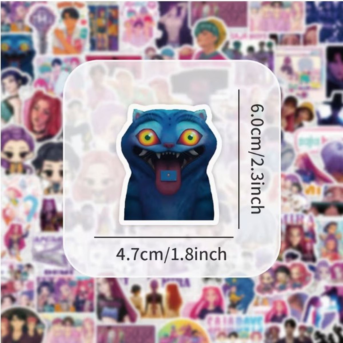 GENERICO - Set 75 Stickers Demon Hunter Kawai Pegatina K Pop Demon Hunter
