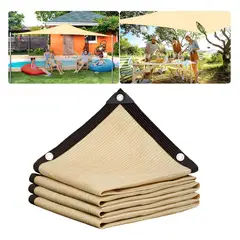 GENERICO - 3x4m 95% Paño De Sombra Beige Para Jardín Sombreado Anticon