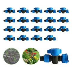 GENERICO - Pack 25 Unidades-mini Válvula Plansa Pe -cinta De Riego