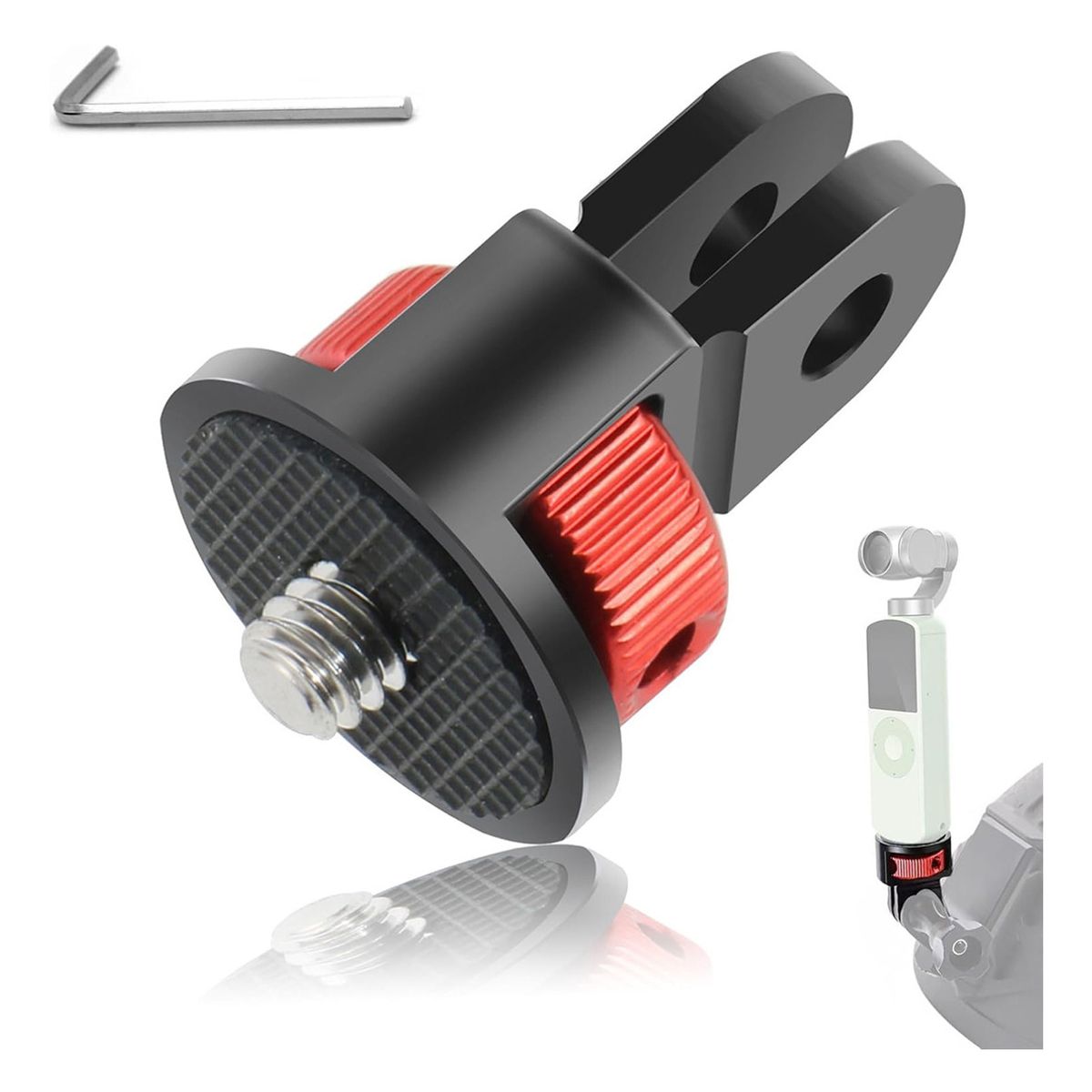 GENERICO - Adaptador Tripode Giratorio 360 14pul Montaje Gopro