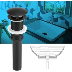 GENERICO - Desague Lavamanos Pop Up Clic Sin Rebalse Cola 1 14