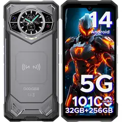 DOOGEE - S200 5G Celular 32GB+256GB 10100mAh 100MP Smartphone-Gris