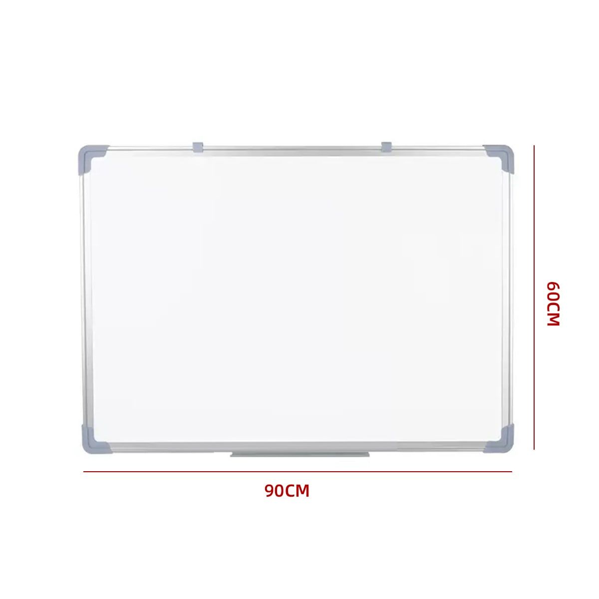 GENERICO - Pizarra Blanca 60x90cm Marco Metalico Para Marcadores