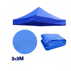 GENERICO - Lona Repuesto Proteccion Uv Toldo 3x3 Carpa Techo Impermeabl Azul