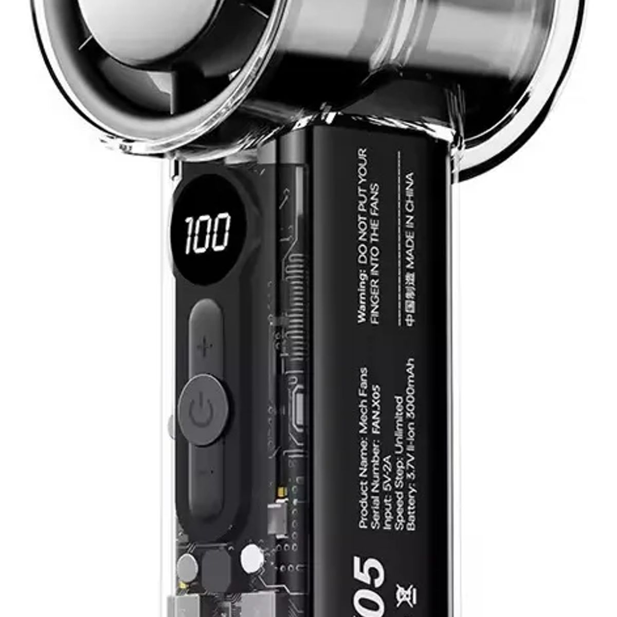 NO LOGO - Mini Ventilador De Mano Portátil 100 Velocidades 3000mah